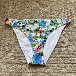 NWT Ganni Floral Bikini Bottom - Blue, Green, Pink